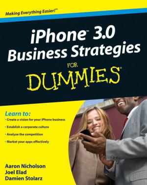 Book cover of iPhone 3.0 Business Strategies For Dummies