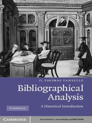 Cover of the book Bibliographical Analysis by 