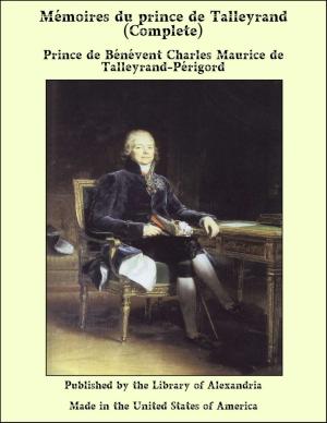 Cover of Mémoires Du Prince De Talleyrand (Complete)