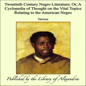 Cover of the book Twentieth Century Negro Literature; Or, A Cyclopedia of Thought on the Vital Topics Relating to the American Negro by Michael L. Rodkinson