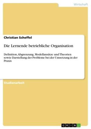 Cover of the book Die Lernende betriebliche Organisation by U.D McAlls