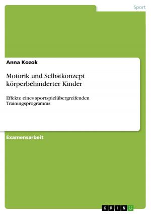 Cover of the book Motorik und Selbstkonzept körperbehinderter Kinder by Marcus Schumacher