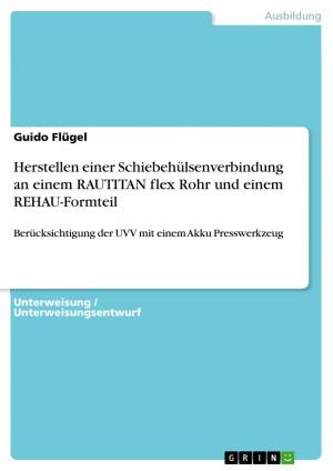 Cover of the book Herstellen einer Schiebehülsenverbindung an einem RAUTITAN flex Rohr und einem REHAU-Formteil by Anne Krämer