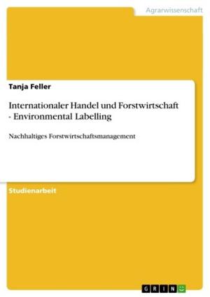 Cover of the book Internationaler Handel und Forstwirtschaft - Environmental Labelling by Jan Antonios Nitsios