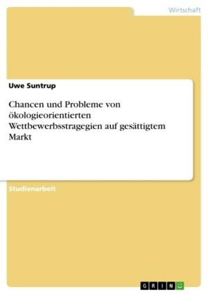 Book cover of Chancen und Probleme von ökologieorientierten Wettbewerbsstragegien auf gesättigtem Markt