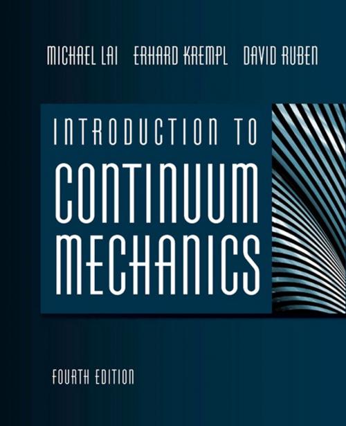 Cover of the book Introduction to Continuum Mechanics by W Michael Lai, David H. Rubin, David Rubin, Erhard Krempl, Erhard Krempl, Elsevier Science