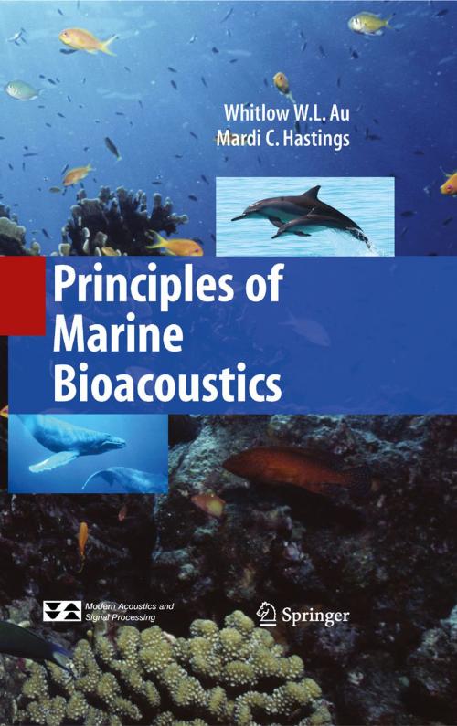 Cover of the book Principles of Marine Bioacoustics by Whitlow W. L. Au, Mardi C. Hastings, Springer New York