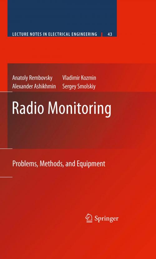 Cover of the book Radio Monitoring by Anatoly Rembovsky, Alexander Ashikhmin, Vladimir Kozmin, Sergey M. Smolskiy, Springer US