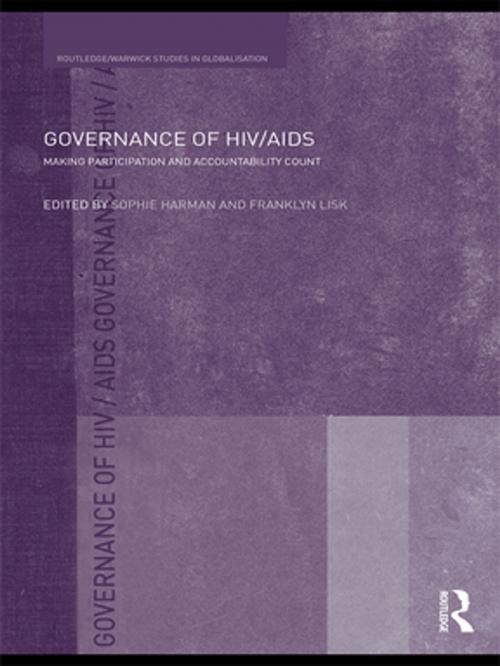 Cover of the book Governance of HIV/AIDS by , Taylor and Francis
