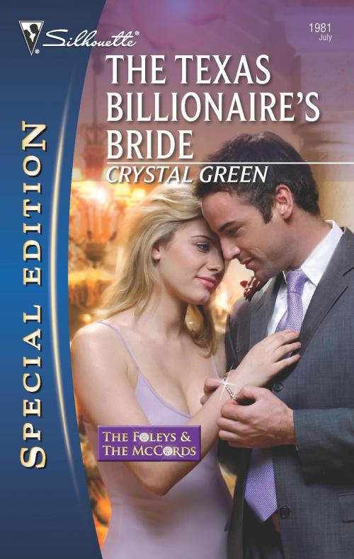 Cover of the book The Texas Billionaire's Bride by Crystal Green, Silhouette
