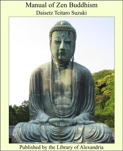Cover of the book Manual of Zen Buddhism by Daisetz Teitaro Suzuki, Library of Alexandria