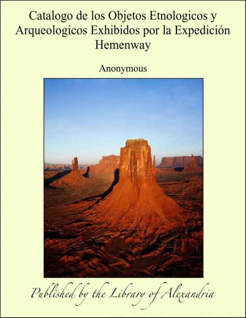 Cover of the book Catalogo de los Objetos Etnologicos y Arqueologicos Exhibidos por la Expedición Hemenway by Anonymous, Library of Alexandria
