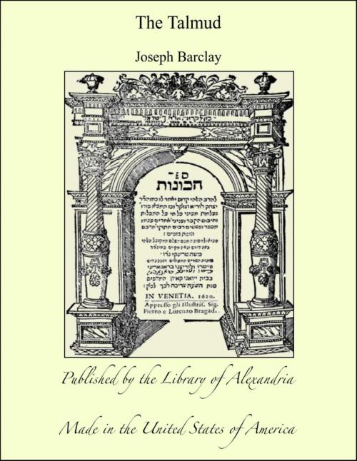 Cover of the book The Talmud by Joseph Barclay, Library of Alexandria