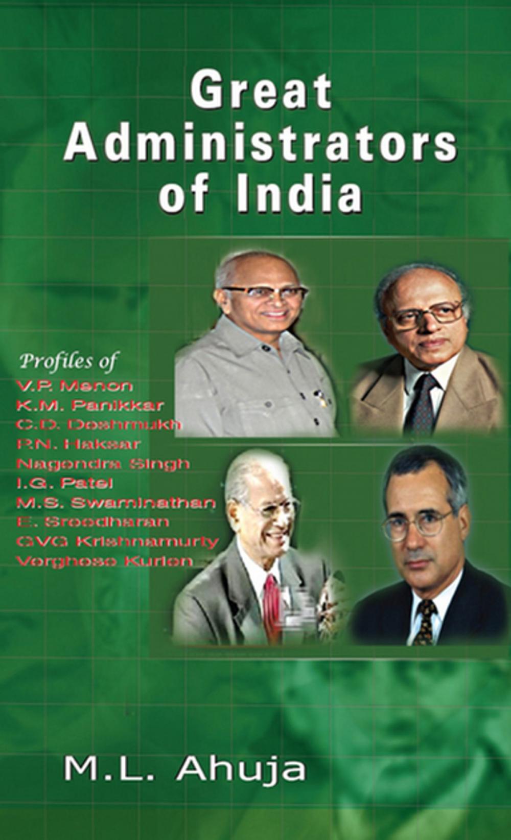 Big bigCover of Great Administrators of India