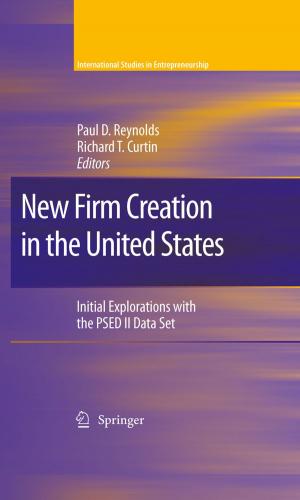 Cover of the book New Firm Creation in the United States by 