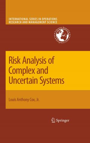 Cover of the book Risk Analysis of Complex and Uncertain Systems by P. L. de Bruyn, J. J. Duga, L. J. Bonis