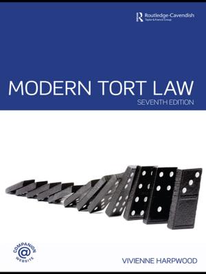 Cover of the book Modern Tort Law by Lawrence Yu, Kaye Sung Chon