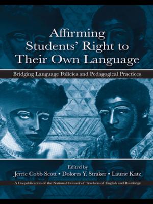 Cover of the book Affirming Students' Right to their Own Language by J.D. Jamieson, Quint Thurman