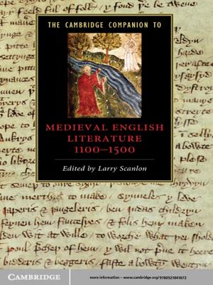 Cover of The Cambridge Companion to Medieval English Literature 1100–1500