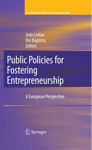 Cover of the book Public Policies for Fostering Entrepreneurship by Ivan Valiela