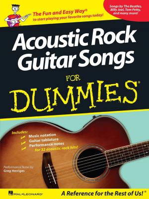 Cover of the book Acoustic Rock Guitar Songs for Dummies (Songbook) by Pierre-Jean de Béranger, Frédéric Bérat