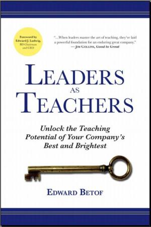 Cover of the book Leaders As Teachers by Anne Bruce, Sardek Love