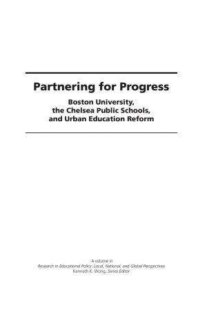Cover of Partnering for Progress