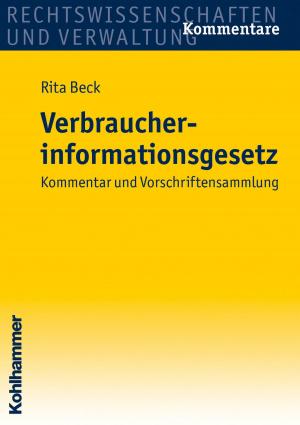 Cover of the book Verbraucherinformationsgesetz by Nicole Schuster