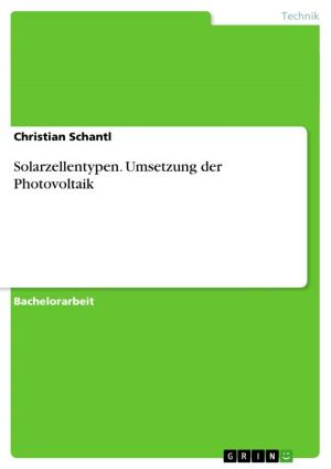 Cover of the book Solarzellentypen. Umsetzung der Photovoltaik by Claudia Michalek