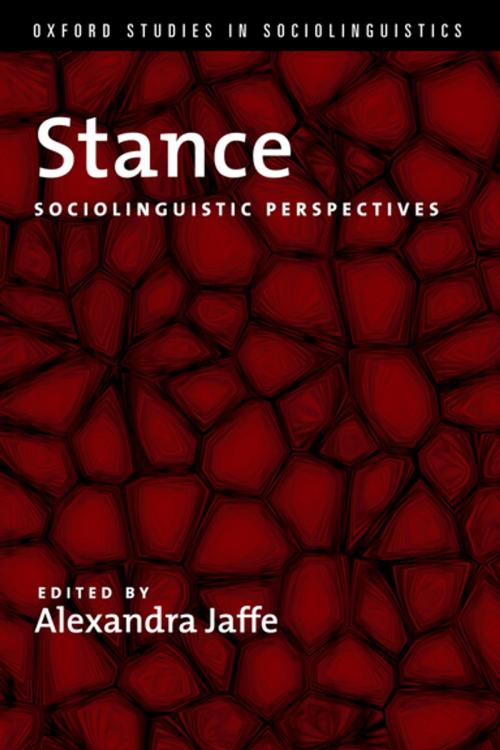Cover of the book Stance by Alexandra Jaffe, Oxford University Press