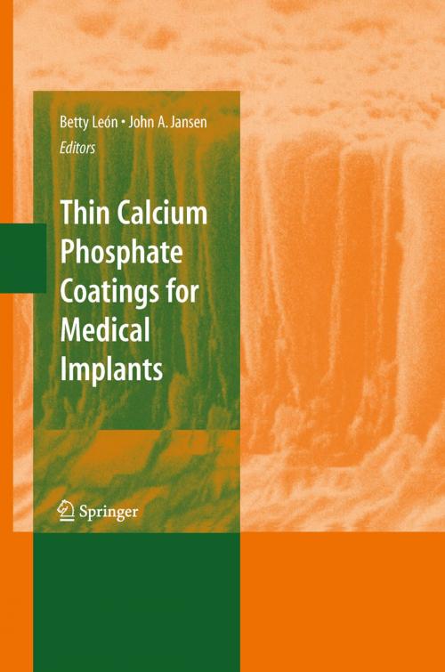 Cover of the book Thin Calcium Phosphate Coatings for Medical Implants by , Springer New York