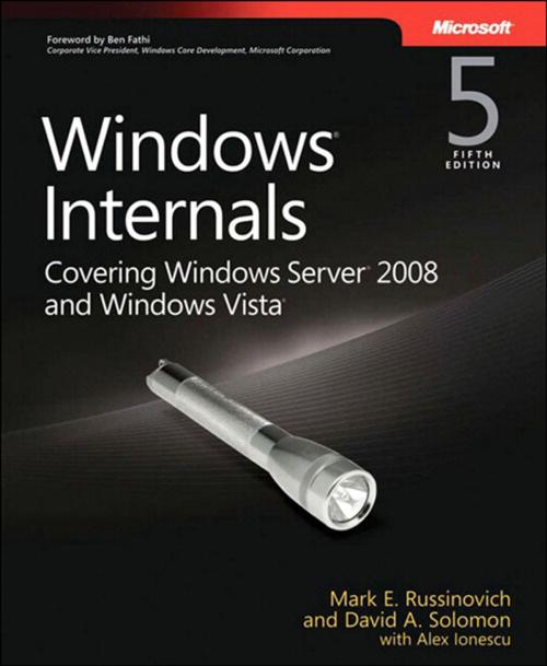 Cover of the book Windows Internals by Alex Ionescu, David A. Solomon, Mark E. Russinovich, Pearson Education