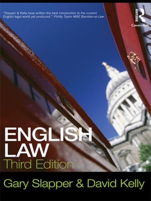 Cover of the book English Law by Gary Slapper, David Kelly, Taylor and Francis