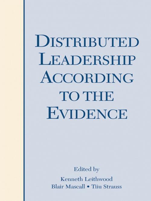 Cover of the book Distributed Leadership According to the Evidence by , Taylor and Francis