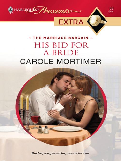 Cover of the book His Bid for a Bride by Carole Mortimer, Harlequin
