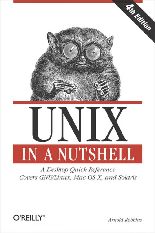 Cover of the book Unix in a Nutshell by Arnold Robbins, O'Reilly Media