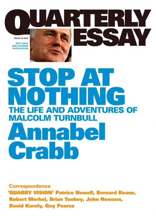 Cover of the book Quarterly Essay 34 Stop at Nothing by Annabel Crabb, Black Inc.