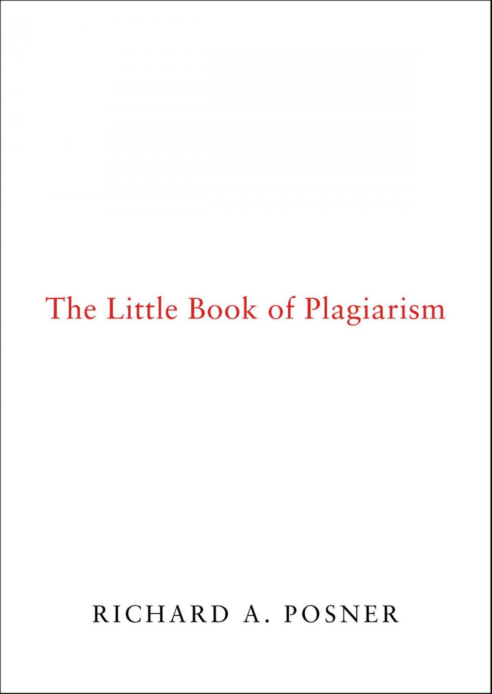 Big bigCover of The Little Book of Plagiarism