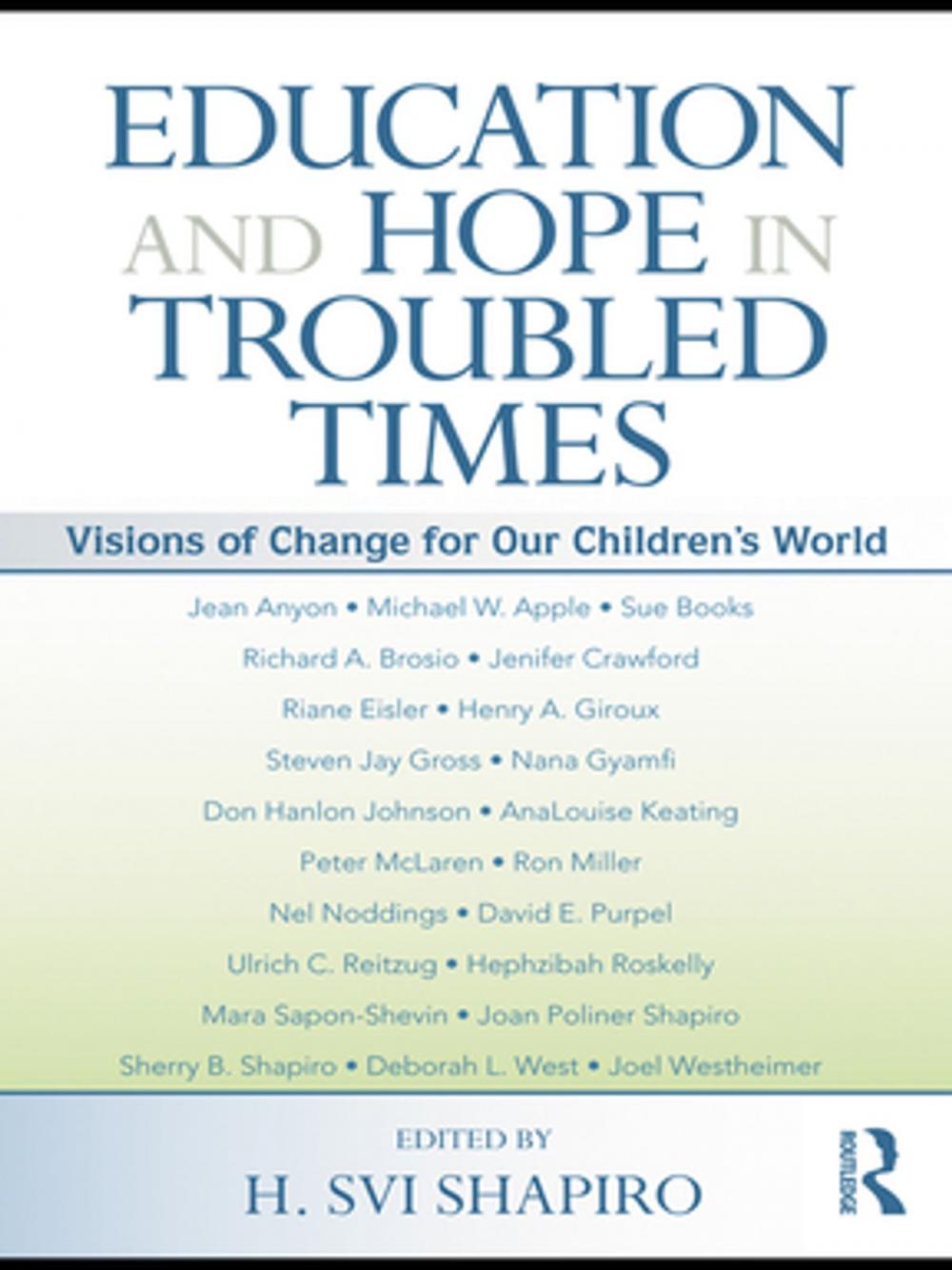 Big bigCover of Education and Hope in Troubled Times