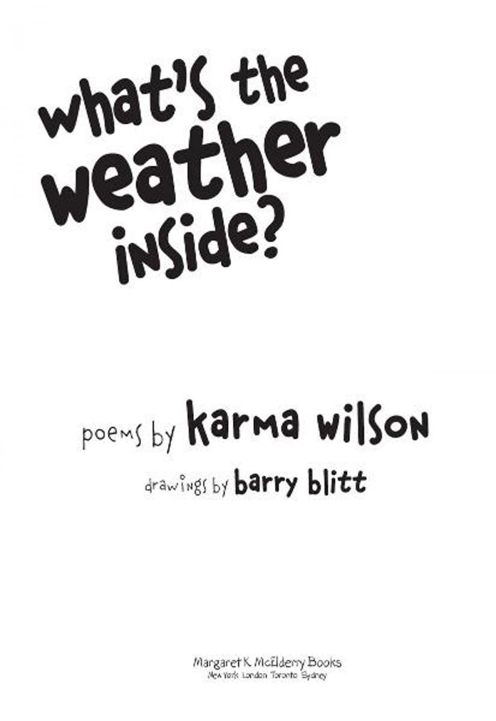Big bigCover of What's the Weather Inside?