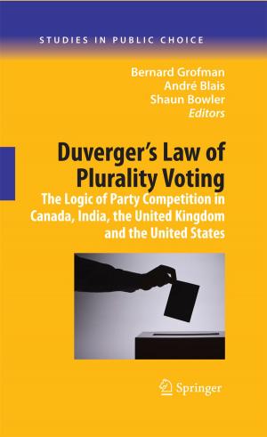 Cover of the book Duverger's Law of Plurality Voting by David D. Franks