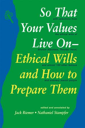 Cover of the book So That Your Values Live On by Dr. Erica Brown