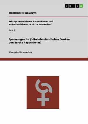 Cover of the book Spannungen im jüdisch-feministischen Denken von Bertha Pappenheim? by Silke Reichert