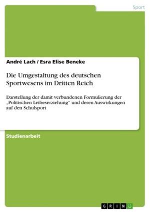 Cover of the book Die Umgestaltung des deutschen Sportwesens im Dritten Reich by Michael Vogler