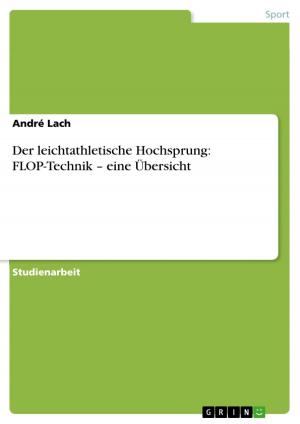Cover of the book Der leichtathletische Hochsprung: FLOP-Technik - eine Übersicht by Christoph Bernstiel