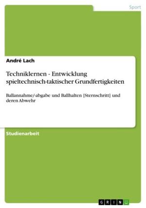 Cover of the book Techniklernen - Entwicklung spieltechnisch-taktischer Grundfertigkeiten by Janine Paul