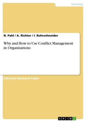 Cover of the book Why and How to Use Conflict Management in Organisations by Robert Fiedler