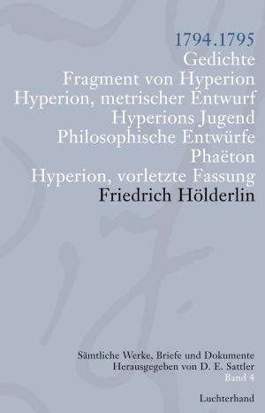Cover of Sämtliche Werke, Briefe und Dokumente. Band 4
