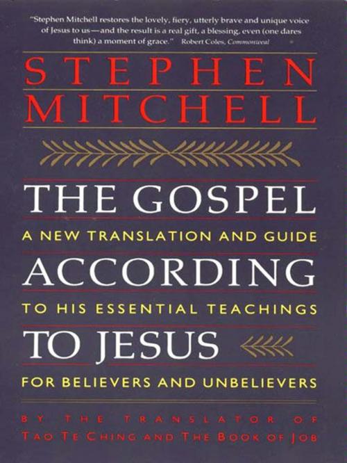 Cover of the book The Gospel According to Jesus by Stephen Mitchell, HarperCollins e-books