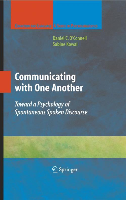Cover of the book Communicating with One Another by Sabine Kowal, Springer New York